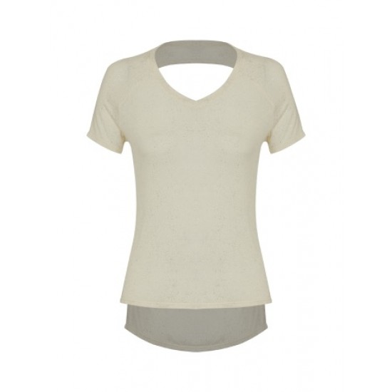 CAMISETA HOPE RESORT MANGA CURTA ENVELOPE - OFF WHITE